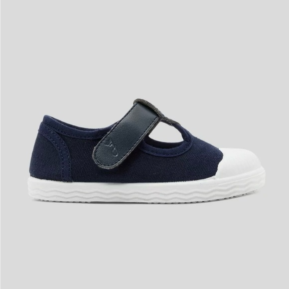 Jacadi Paris Kids Boy Canvas Shoes Sandals Navy Blue Size EU 27 Made in Spain - Picture 2 of 11